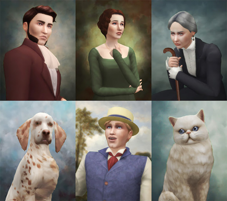 TS4: Historical Portraits / Sims 4 CC