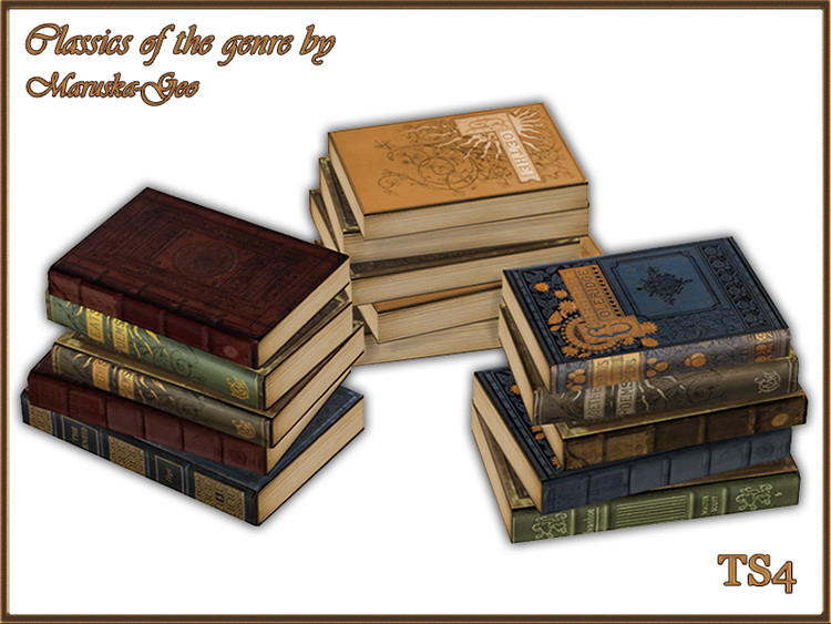 Classics of the Genre Books #1 / Sims 4 CC