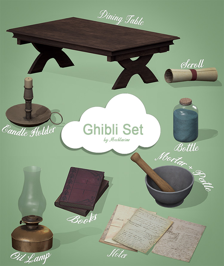 A Ghibli Set / Sims 4 CC