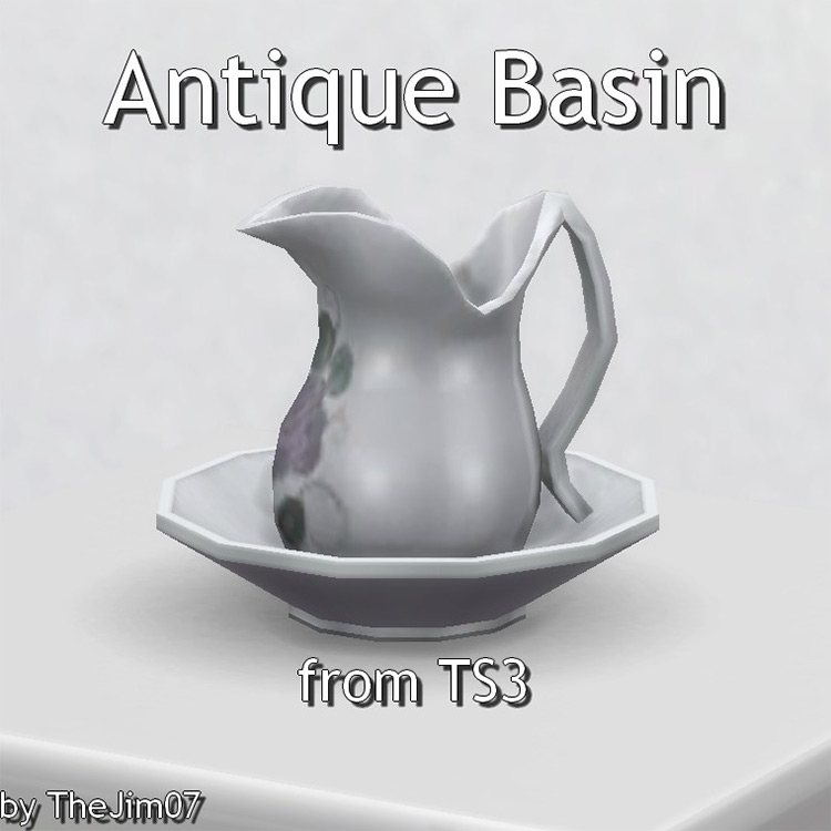 Antique Basin / Sims 4 CC