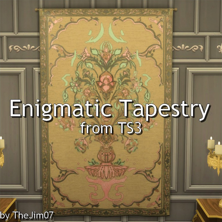 Enigmatic Tapestry from TS3 / Sims 4 CC