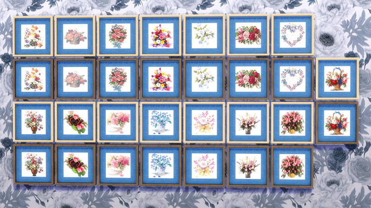 Victorian Floral Art / Sims 4 CC