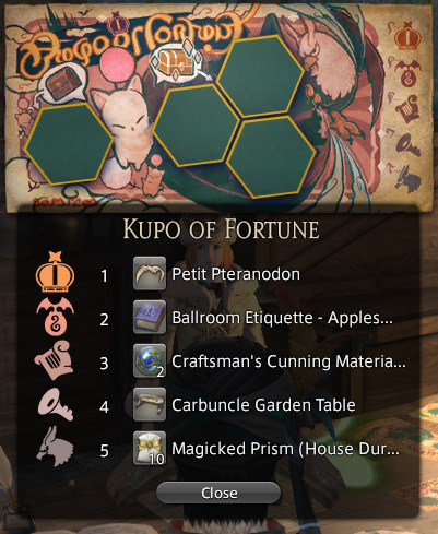 Kupo of Fortune screenshot / FFXIV
