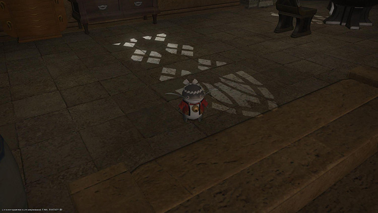 The Attendee #777 Minion is part Namazu and part Shrine-tender / FFXIV