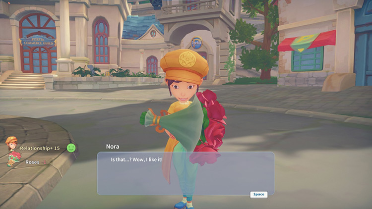 Nora’s reaction to a Loved Gift / My Time at Portia