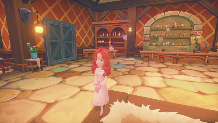 Ginger walking around The Round Table / My Time at Portia