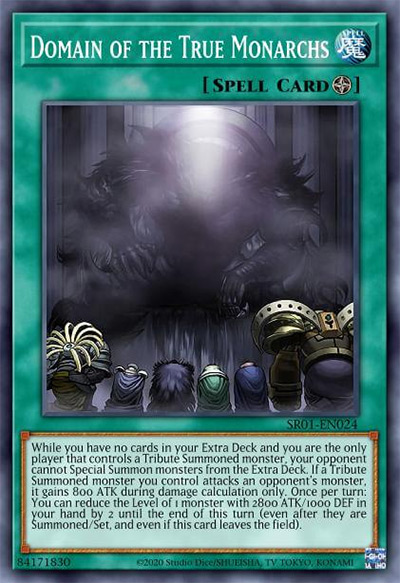 Domain of the True Monarchs YGO Card