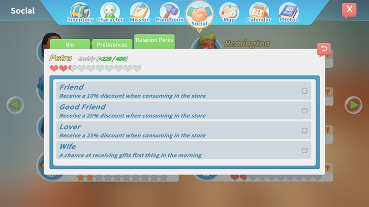 Petra’s Relationship Perks / My Time at Portia