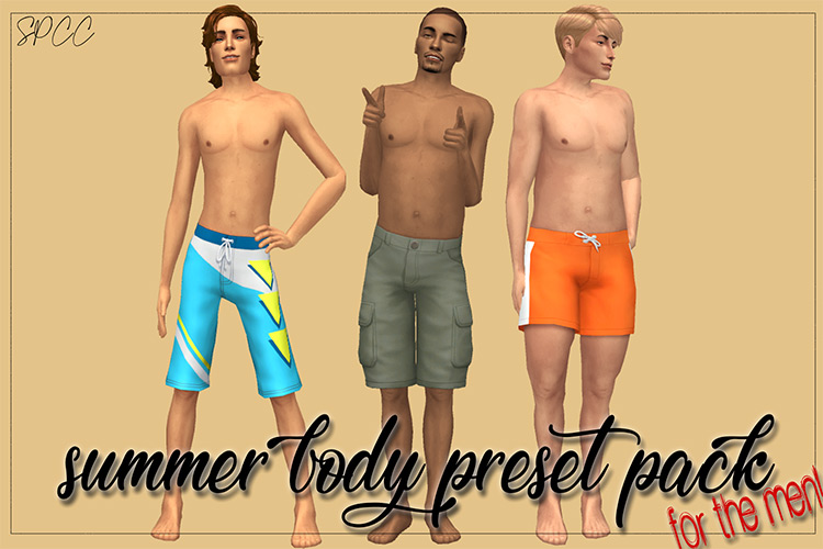 Summer Body Presets / Sims 4