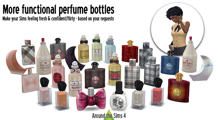 New Perfumes by Around the Sims 4 / Sims 4 CC