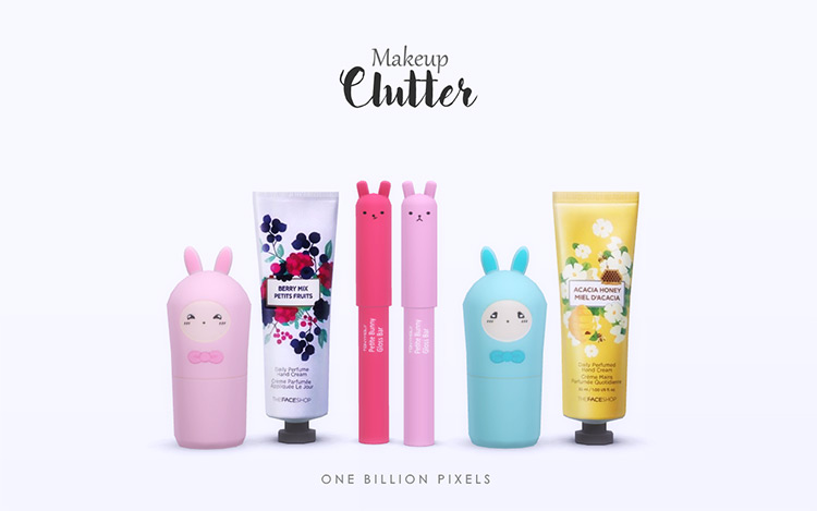Makeup Clutter by One Billion Pixels / Sims 4 CC