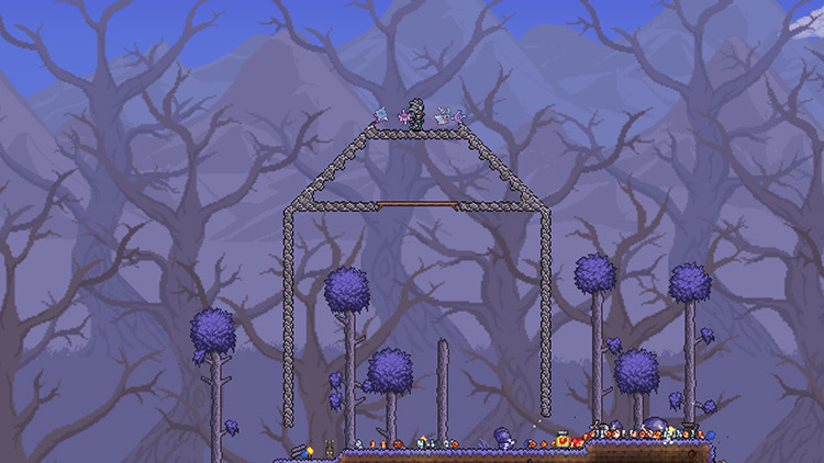 Example of properly sloped walls / Terraria