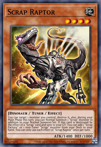 Scrap Raptor Yu-Gi-Oh Card