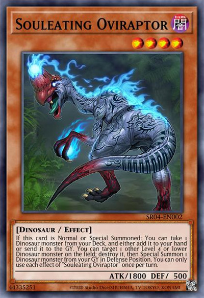 Souleating Oviraptor Yu-Gi-Oh Card