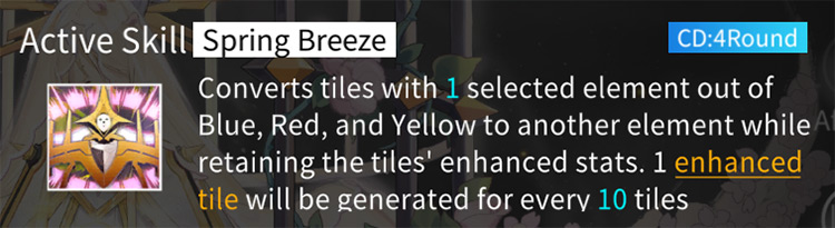 Spring Breeze is currently the only skill of its kind in the game / Alchemy Stars