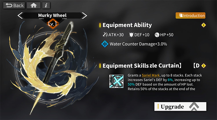 Upgrading Murky Wheel serves no purpose outside of bonus stats / Alchemy Stars
