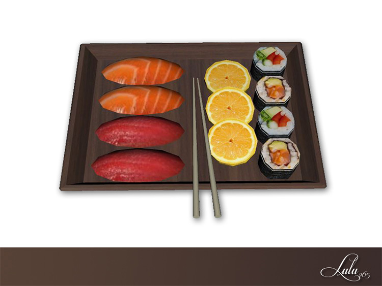 Simple Elegance Décor Sushi by Lulu265 / TS4 CC