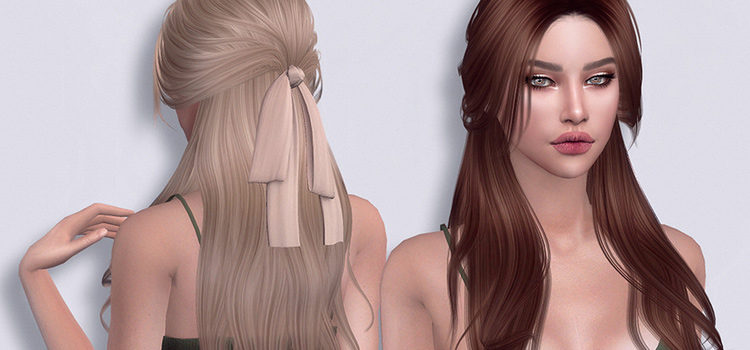 Daisy Hair CC (Alpha) for The Sims 4
