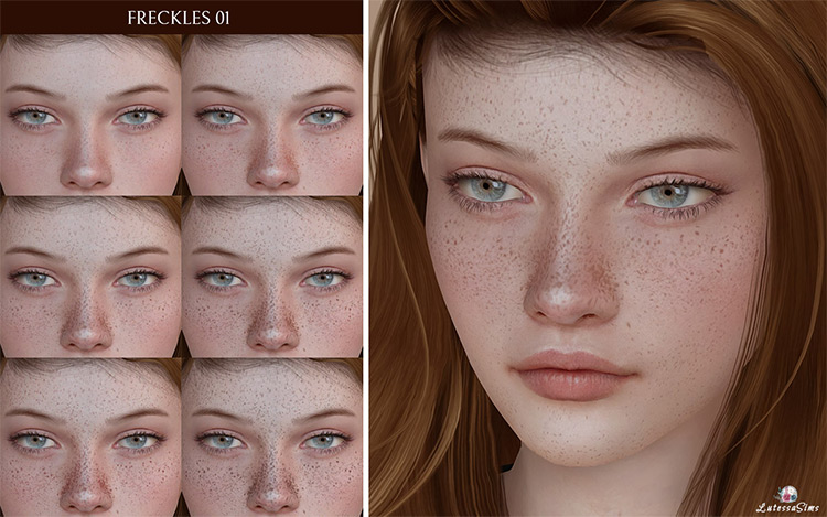 Freckles #01 by LutessaSims / Sims 4 CC