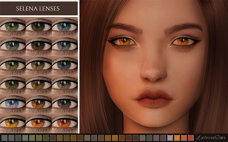 Selena Lenses by LutessaSims / Sims 4 CC