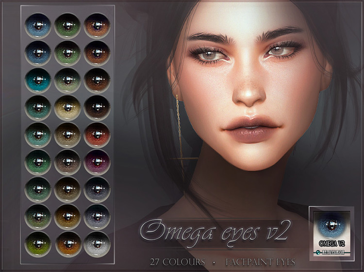Omega Eyes V2 by RemusSirion / TS4 CC