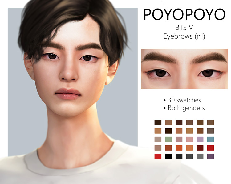 sims 4 bts v hair cc