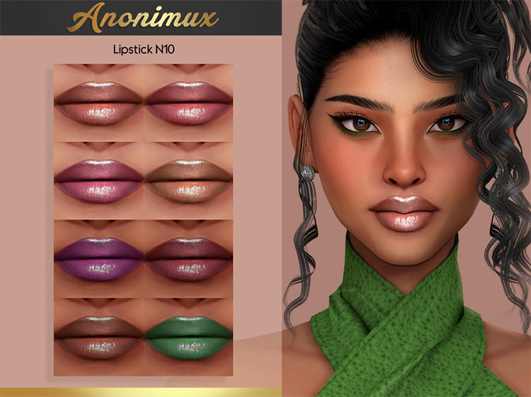Lipstick N10 by Anonimux Simmer / Sims 4 CC