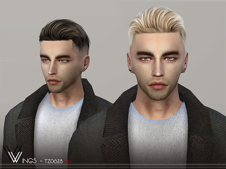 Wings-TZ0628 Hair by wingssims / Sims 4 CC