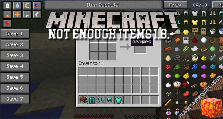 NotEnoughItems 1.8+ / Minecraft Mod