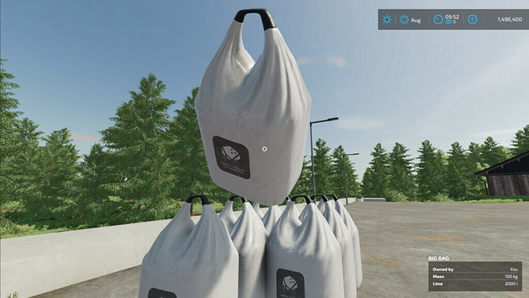 Liftable Pallets and Big Bags / FS22 Mod