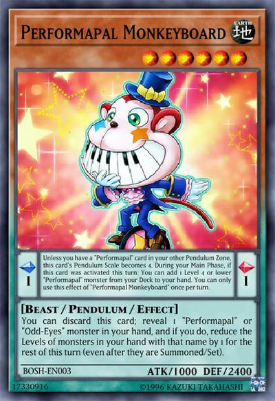 Performapal Monkeyboard Yu-Gi-Oh Card
