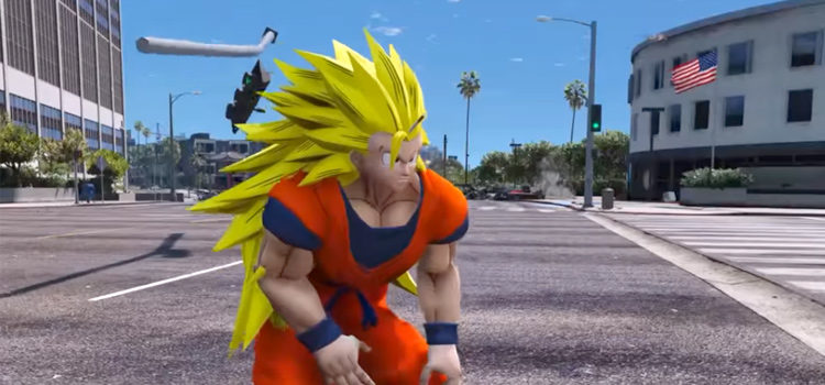 Son Goku Super Saiyan Mod (GTA5)