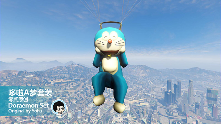 Doraemon Costume / GTA 5 Mod