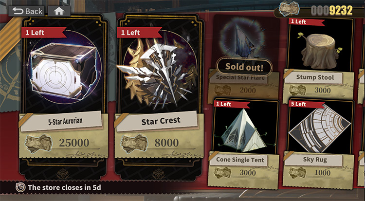 Usually events will give a single Star Crest / Alchemy Stars