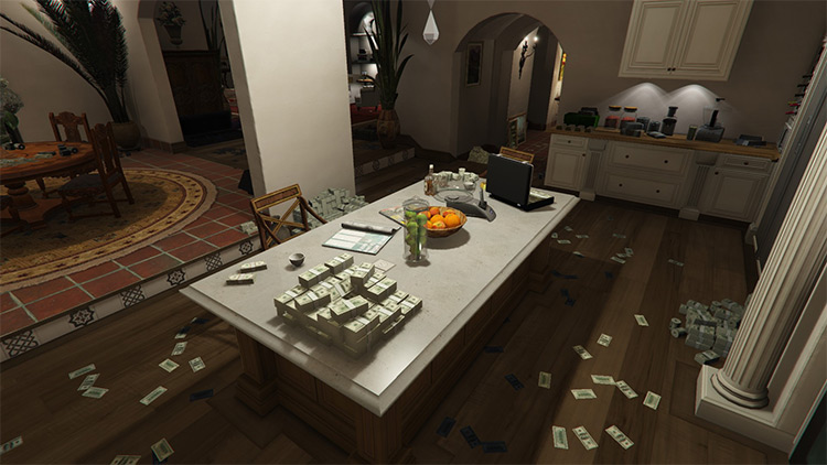 Enhanced Michael House (Money & Gold) / GTA 5 Mod