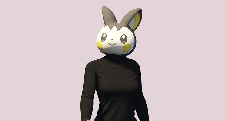 Pokémon Emolga Mask for MP Female / GTA 5 Mod