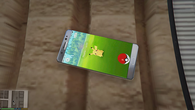 Samsung Galaxy Note 7 Bomb with Pokémon GO / GTA 5 Mod