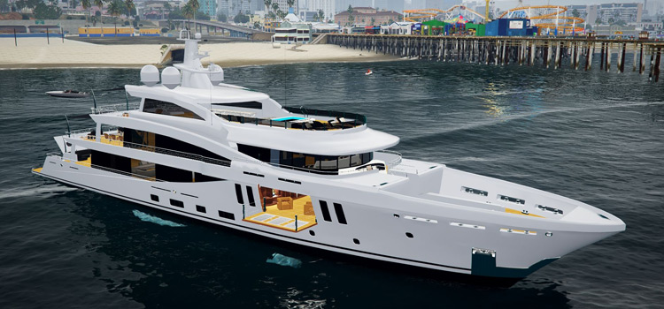 Amels 200 Yacht Mod for GTA 5