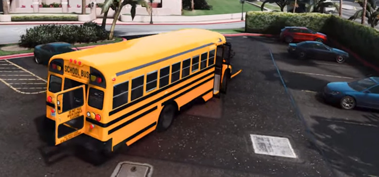 Yellow School Bus Mod for GTA 5