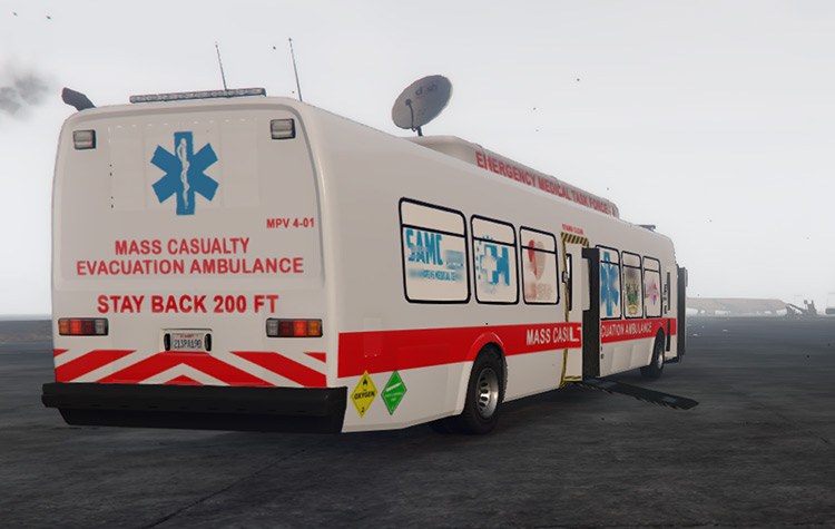 Mass Casualty Evacuation Ambulance Bus / GTA 5 Mod