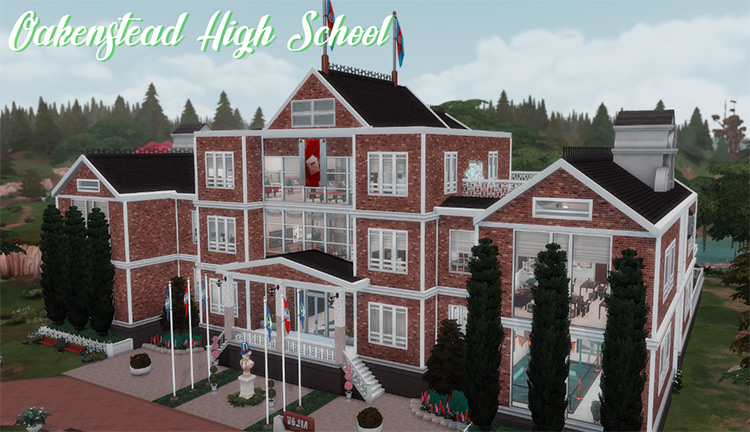 Oakenstead High School / Sims 4 Lot