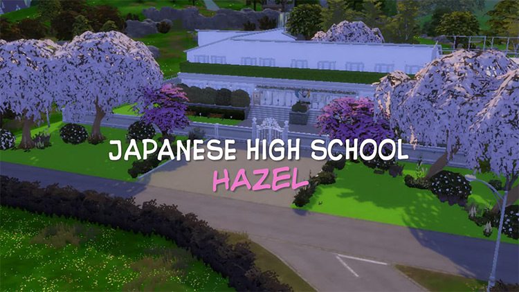 The Sims 4: Japanese High School / Sims 4 Lot