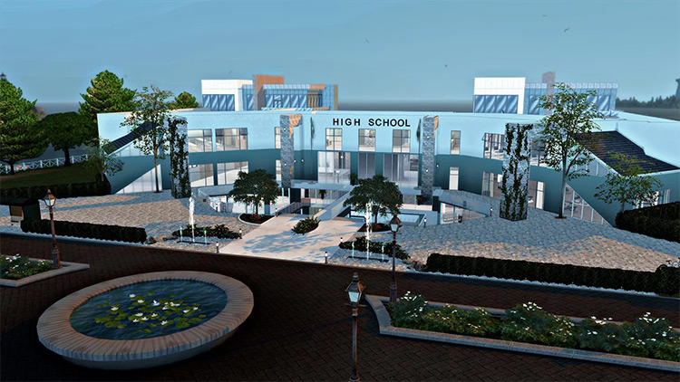 High School / Sims 4 Lot