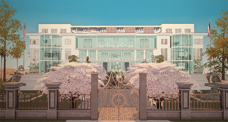 Cherry Blossom High School / Sims 4 Lot