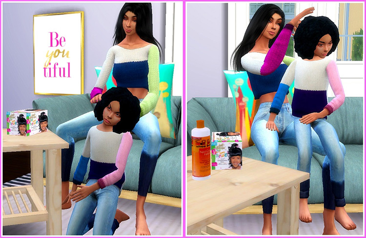 Hair Time / Sims 4 Pose Pack