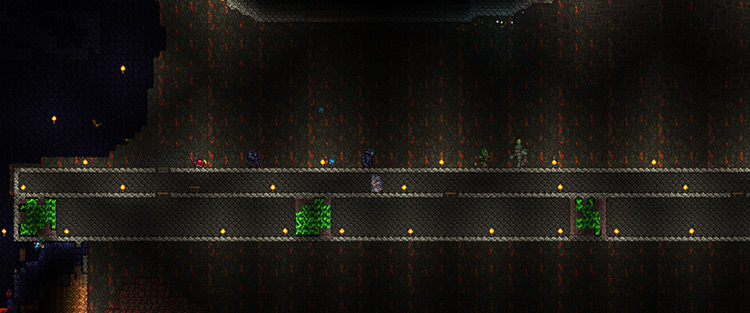 Enemies are now unable to enter the farm / Terraria