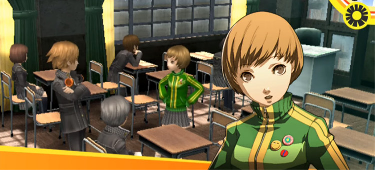 Chie Satonaka – Persona 4 gameplay screenshot