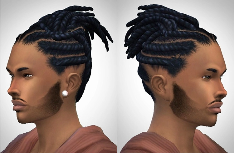 Sims 4 Cornrow Hair CC  Maxis Match   Alpha    FandomSpot - 73