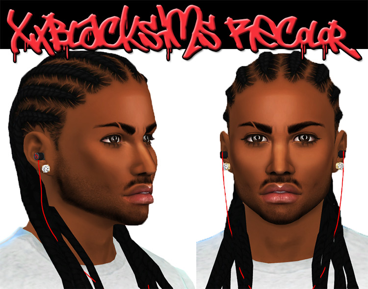 Sims 4 Cornrow Hair CC  Maxis Match   Alpha    FandomSpot - 84