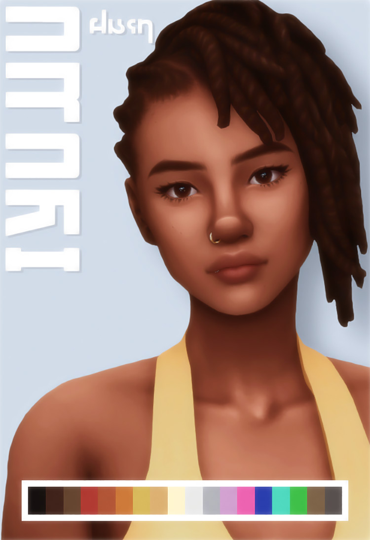 Sims 4 Cornrow Hair CC  Maxis Match   Alpha    FandomSpot - 65